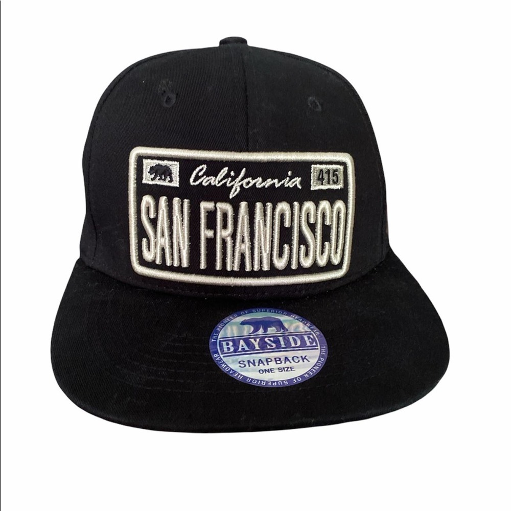 🌻Bayside SnapBack San Francisco 415 Black OS